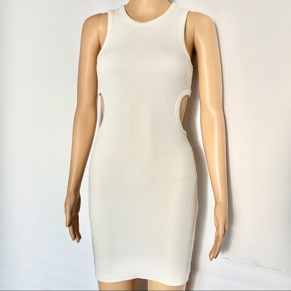 Topshop Ribbed Cutout Dress - Picture 2 of 6